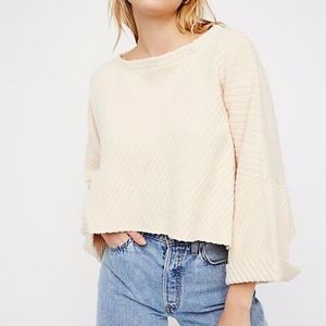 Free People I Can't Wait Sweater in Cream